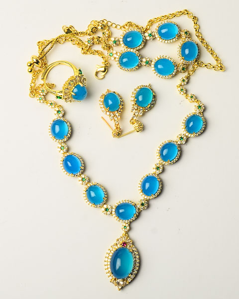 斯里兰卡克莱因蓝套链